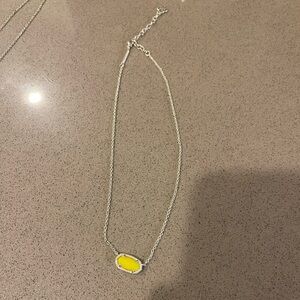 Kendra Scott Yellow Pendant Necklace